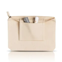 Kosmetyczka płócienna z wewnętrzną kieszenią, 100% bawełna 310g / Unipouch / Natural IP29013380