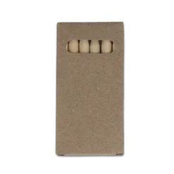 6 kredek do kolorowania w pudełku typu kraft / Naturalny LT91581-N0094