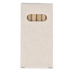 6 kredek do kolorowania w pudełku z kartonu z recyklingu / Ecru LT91520-N0054