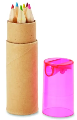 6 kredek w tubie / Przezroczysty różowy MO8580-31