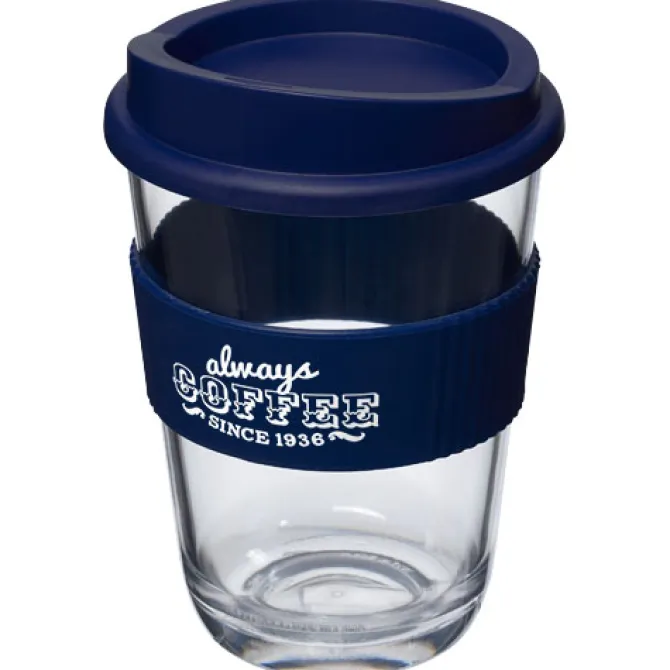 Kubek Americano® Cortado o pojemności 300 ml z uchwytem / Średnioniebieski 21009007