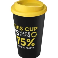 Kubek Americano Eco z recyklingu o pojemności 350 ml / Czarny 21042201