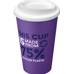 Kubek Americano Eco z recyklingu o pojemności 350 ml / Fioletowy 21042228
