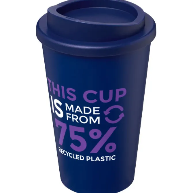 Kubek Americano Eco z recyklingu o pojemności 350 ml / Czarny 21042202