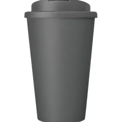 Kubek Americano® Eco z recyklingu o pojemności 350 ml z pokrywą odporną na zalanie / Szary 21042508