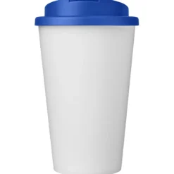 Kubek Americano® Eco z recyklingu o pojemności 350 ml z pokrywą odporną na zalanie / Średnioniebieski 21042558