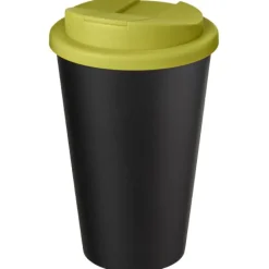 Kubek Americano® Eco z recyklingu o pojemności 350 ml z pokrywą odporną na zalanie / Limonka 21042563