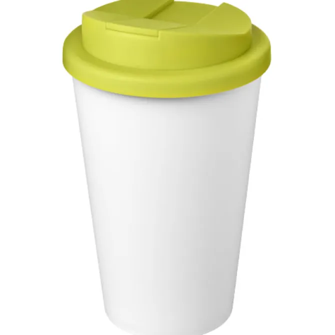 Kubek Americano® Eco z recyklingu o pojemności 350 ml z pokrywą odporną na zalanie / Średnioniebieski 21042591