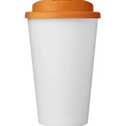 Kubek Americano® Eco z recyklingu o pojemności 350 ml z pokrywą odporną na zalanie / Pomarańczowy 21042534