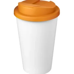 Kubek Americano® Eco z recyklingu o pojemności 350 ml z pokrywą odporną na zalanie / Pomarańczowy 21042534
