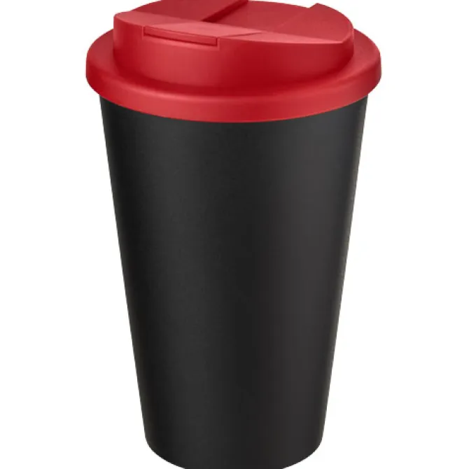 Kubek Americano® Eco z recyklingu o pojemności 350 ml z pokrywą odporną na zalanie / Żółty 21042511