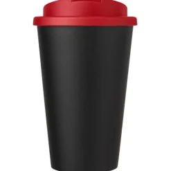 Kubek Americano® Eco z recyklingu o pojemności 350 ml z pokrywą odporną na zalanie / Żółty 21042511