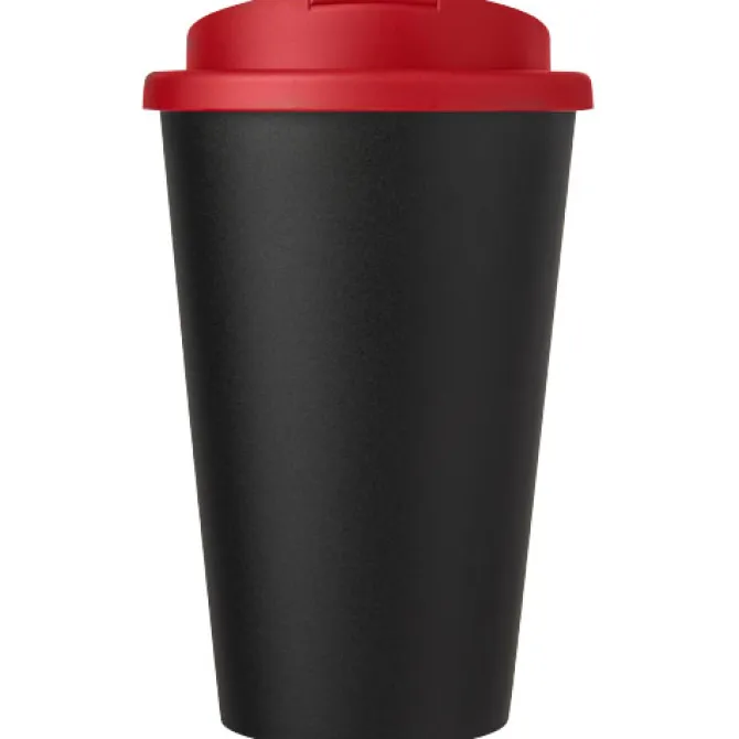 Kubek Americano® Eco z recyklingu o pojemności 350 ml z pokrywą odporną na zalanie / Żółty 21042511