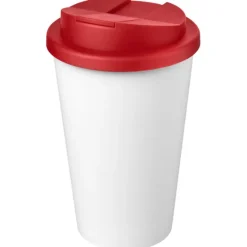 Kubek Americano® Eco z recyklingu o pojemności 350 ml z pokrywą odporną na zalanie / Pomarańczowy 21042507