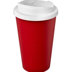 Kubek Americano® Eco z recyklingu o pojemności 350 ml z pokrywą odporną na zalanie / Pomarańczowy 21042507