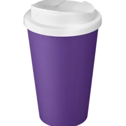 Kubek Americano® Eco z recyklingu o pojemności 350 ml z pokrywą odporną na zalanie / Limonka 21042509