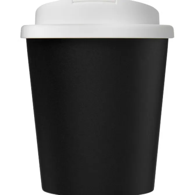 Kubek Americano® Espresso Eco z recyklingu o pojemności 250 ml z pokrywą odporną na zalanie / Czarny 21045500