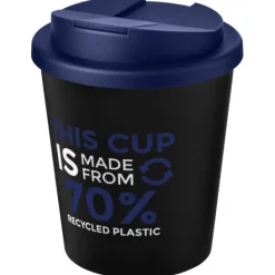 Kubek Americano® Espresso Eco z recyklingu o pojemności 250 ml z pokrywą odporną na zalanie / Limonka 21045563