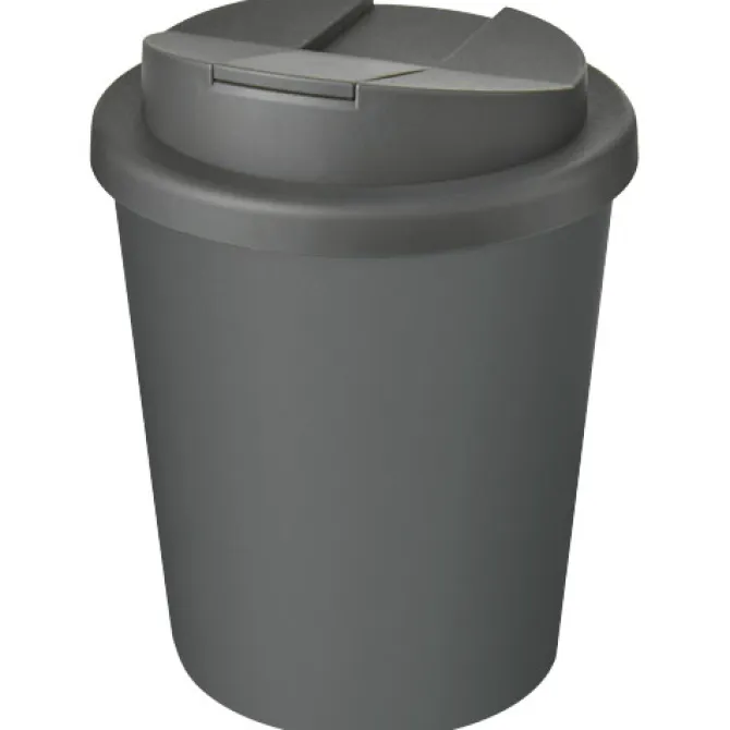 Kubek Americano® Espresso Eco z recyklingu o pojemności 250 ml z pokrywą odporną na zalanie / Pomarańczowy 21045531