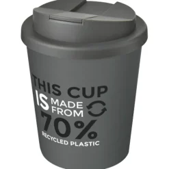 Kubek Americano® Espresso Eco z recyklingu o pojemności 250 ml z pokrywą odporną na zalanie / Pomarańczowy 21045531