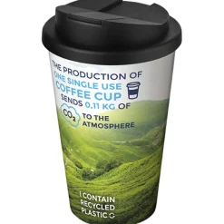 Kubek Brite-Americano® 350 ml z wieczkiem zapobiegającym rozchlapaniu / Biały 21069700