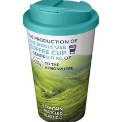 Kubek Brite-Americano® 350 ml z wieczkiem zapobiegającym rozchlapaniu / Biały 21069704