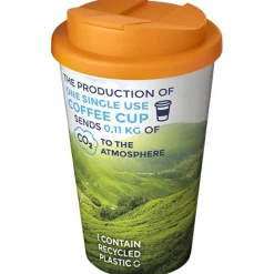 Kubek Brite-Americano® 350 ml z wieczkiem zapobiegającym rozchlapaniu / Biały 21069708