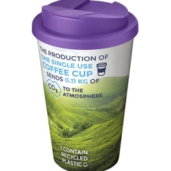 Kubek Brite-Americano® 350 ml z wieczkiem zapobiegającym rozchlapaniu / Biały 21069709