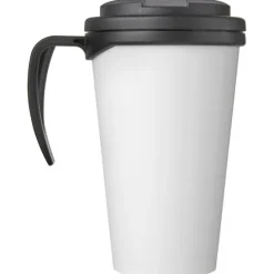Kubek Brite-Americano® 350 ml z wieczkiem zapobiegającym rozchlapaniu / Czarny błyszczący 21042000