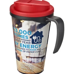 Kubek Brite-Americano® 350 ml z wieczkiem zapobiegającym rozchlapaniu / Biały 21042006