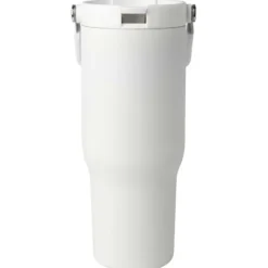Kubek Bronx o pojemności 900 ml, z izolacją próżniową, wykonany ze recyklingowanej stali nierdzewnej z certyfikatem RCS i z miedzi, z wielofukncyjną zakrętką / Czarny 10086490