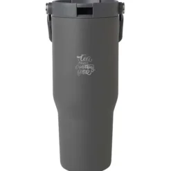 Kubek Bronx o pojemności 900 ml, z izolacją próżniową, wykonany ze recyklingowanej stali nierdzewnej z certyfikatem RCS i z miedzi, z wielofukncyjną zakrętką / Szary 10086482