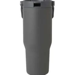 Kubek Bronx o pojemności 900 ml, z izolacją próżniową, wykonany ze recyklingowanej stali nierdzewnej z certyfikatem RCS i z miedzi, z wielofukncyjną zakrętką / Szary 10086482