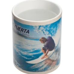 Kubek ceramiczny do sublimacji zmieniający kolor SIRMIONE 300 ml / Niebieski 343804