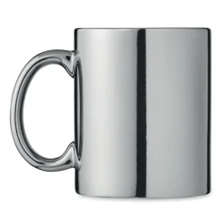 Kubek ceramiczny metaliczny / Srebrny błyszczący MO6607-17