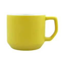 Kubek ceramiczny 330 ml | Everika / żółty VA903-08