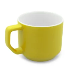 Kubek ceramiczny 330 ml | Everika / żółty VA903-08