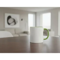 Kubek ceramiczny 350 ml | Nerita / Jasnozielony VA073-10