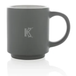 Kubek ceramiczny 180 ml / Szary P434.072