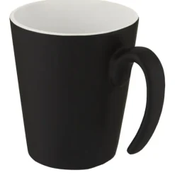 Kubek ceramiczny Oli o pojemności 360 ml z uchwytem / Biały 10068701