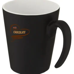 Kubek ceramiczny Oli o pojemności 360 ml z uchwytem / Biały 10068701