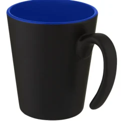 Kubek ceramiczny Oli o pojemności 360 ml z uchwytem / Niebieski 10068752