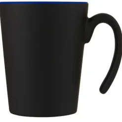 Kubek ceramiczny Oli o pojemności 360 ml z uchwytem / Niebieski 10068752