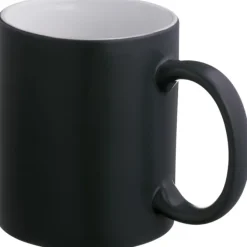 Kubek ceramiczny THESSALONIKI 300 ml / Czarny 087203