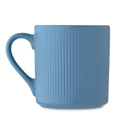 Kubek ceramiczny w prążki 340 m / Niebieski MO2397-04