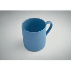 Kubek ceramiczny w prążki 340 m / Niebieski MO2397-04