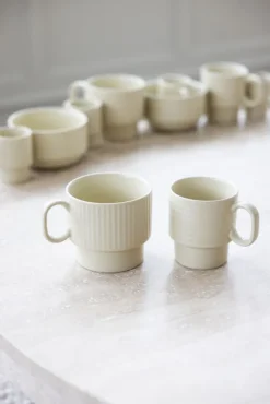 Kubek do herbaty COFFEE & MORE 2-szt, beżowy / Beżowy 5018573-