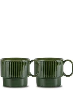 Kubek do herbaty COFFEE & MORE 2-szt, zielony / Zielony 5018448-