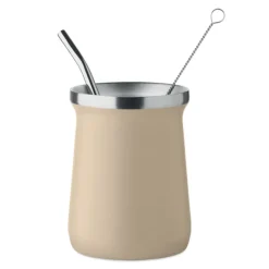 Kubek do herbaty yerba mate / Bezowy MO2776-13