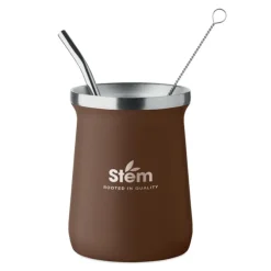 Kubek do herbaty yerba mate / Brazowy MO2776-01